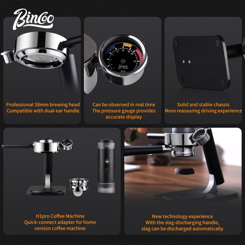 Pressure Gauge Espresso - Stand Mesin Kopi Portabel Bincoo H1