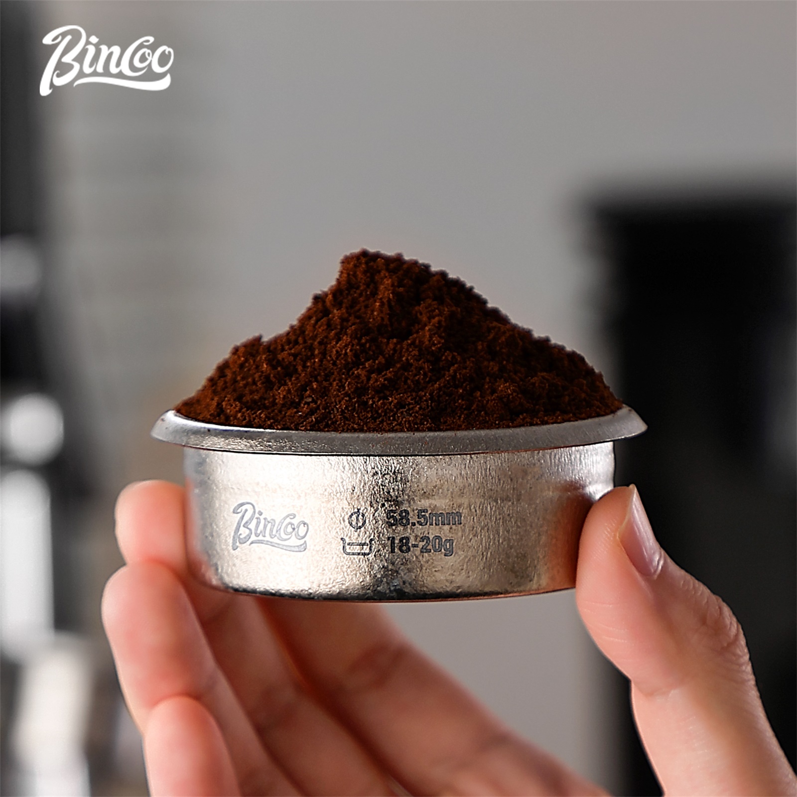 Coffee Distribution Tool - Bincoo Titanium Precision Portafilter Basket 58.5mm