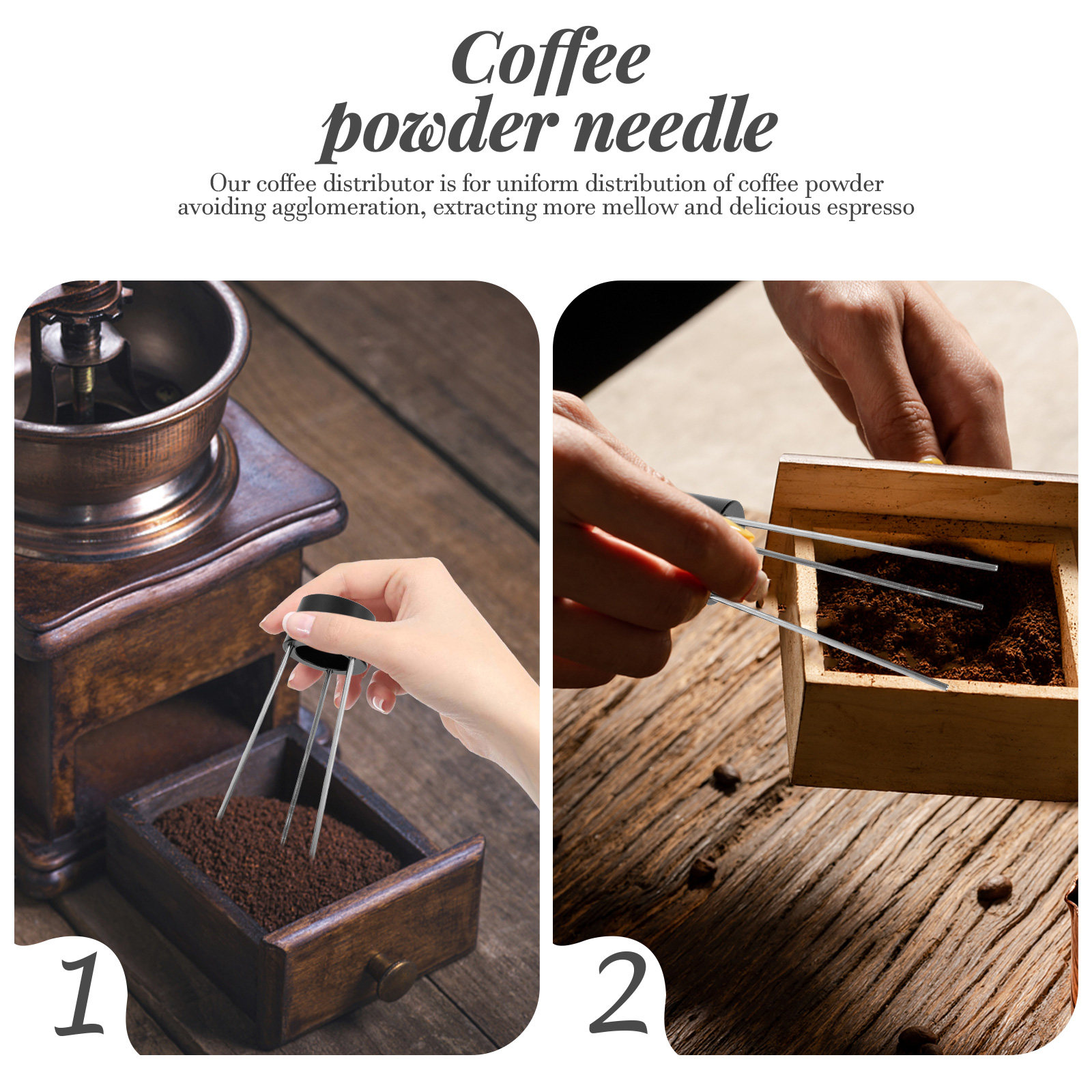 Jarum Pengaduk Bubuk Kopi Alat - Coffee Distribution Tool ulasan dan harga