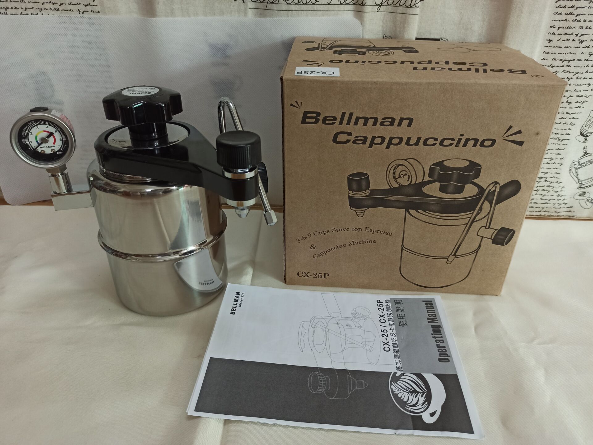 Bellman Cappuccino CX-25P Mode - Pressure Gauge Espresso ulasan dan harga