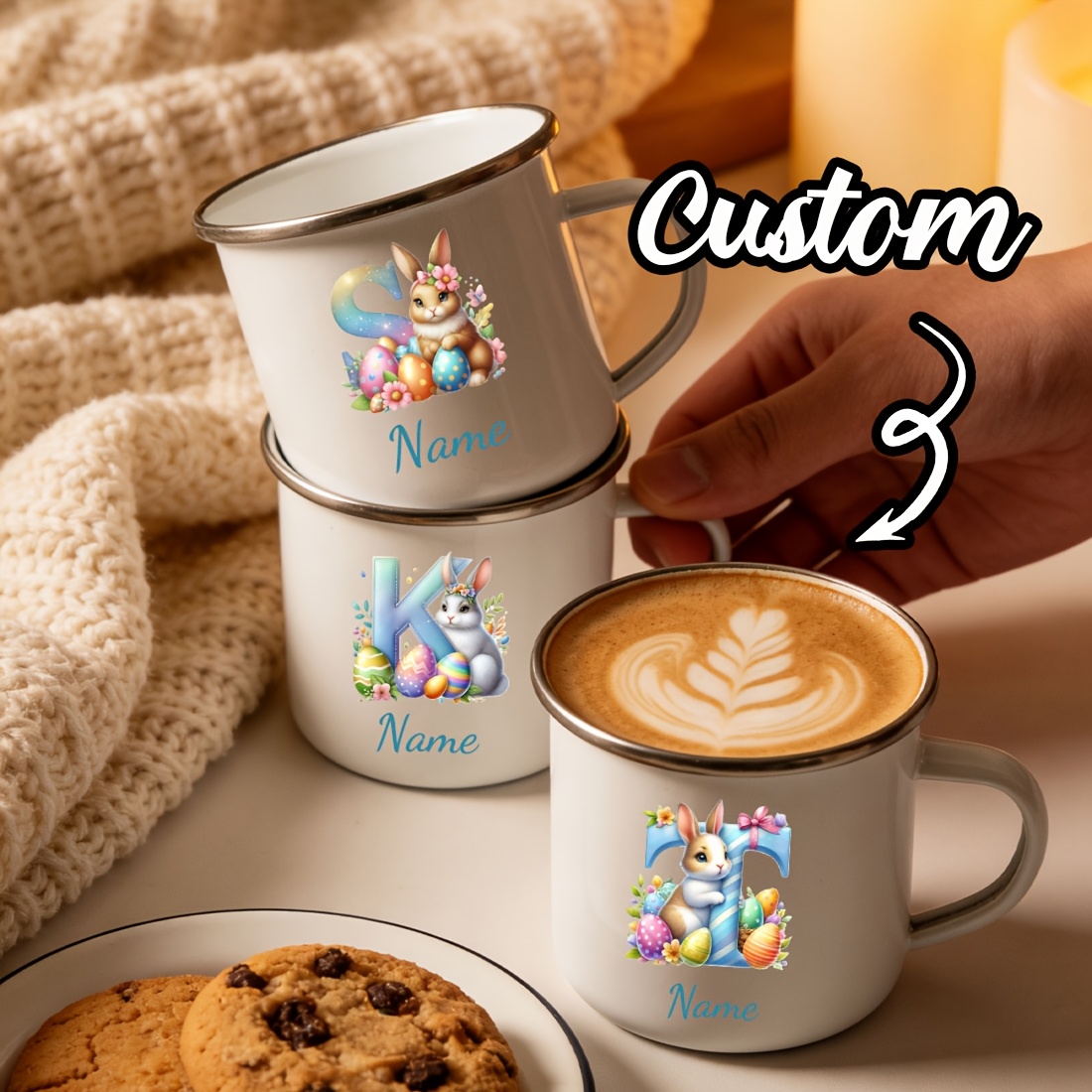 Mug Pribadi Bermotif Bunga den - Coffee Equipment Names ulasan dan harga